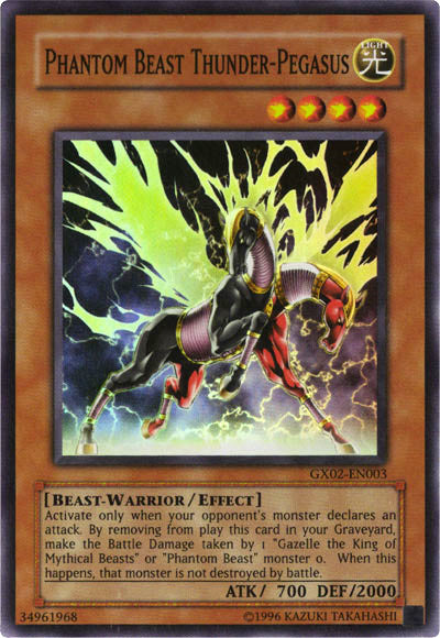 Phantom Beast Thunder-Pegasus [GX02-EN003] Super Rare | Cracking-Singles
