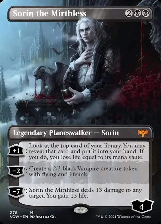 Sorin the Mirthless (Borderless) [Innistrad: Crimson Vow] | Cracking-Singles