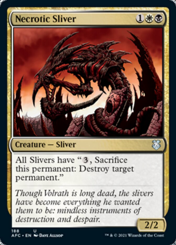 Necrotic Sliver [Dungeons & Dragons: Adventures in the Forgotten Realms Commander] | Cracking-Singles