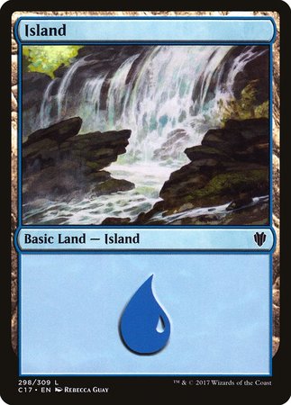 Island (298) [Commander 2017] | Cracking-Singles