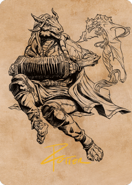 Korlessa, Scale Singer Art Card (Gold-Stamped Signature) [Commander Legends: Battle for Baldur's Gate Art Series] | Cracking-Singles