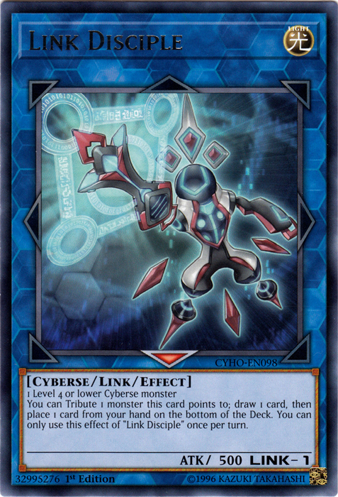 Link Disciple [CYHO-EN098] Rare | Cracking-Singles