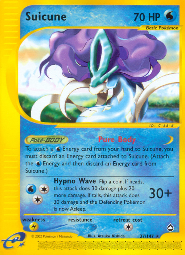 Suicune (37/147) [Aquapolis] | Cracking-Singles
