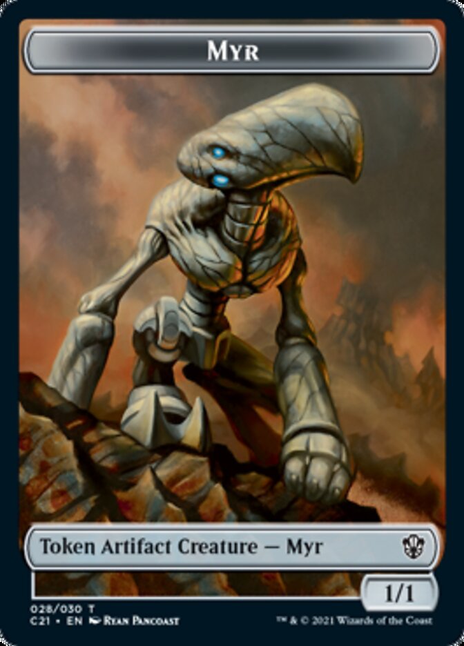 Myr // Treasure Token [Commander 2021 Tokens] | Cracking-Singles