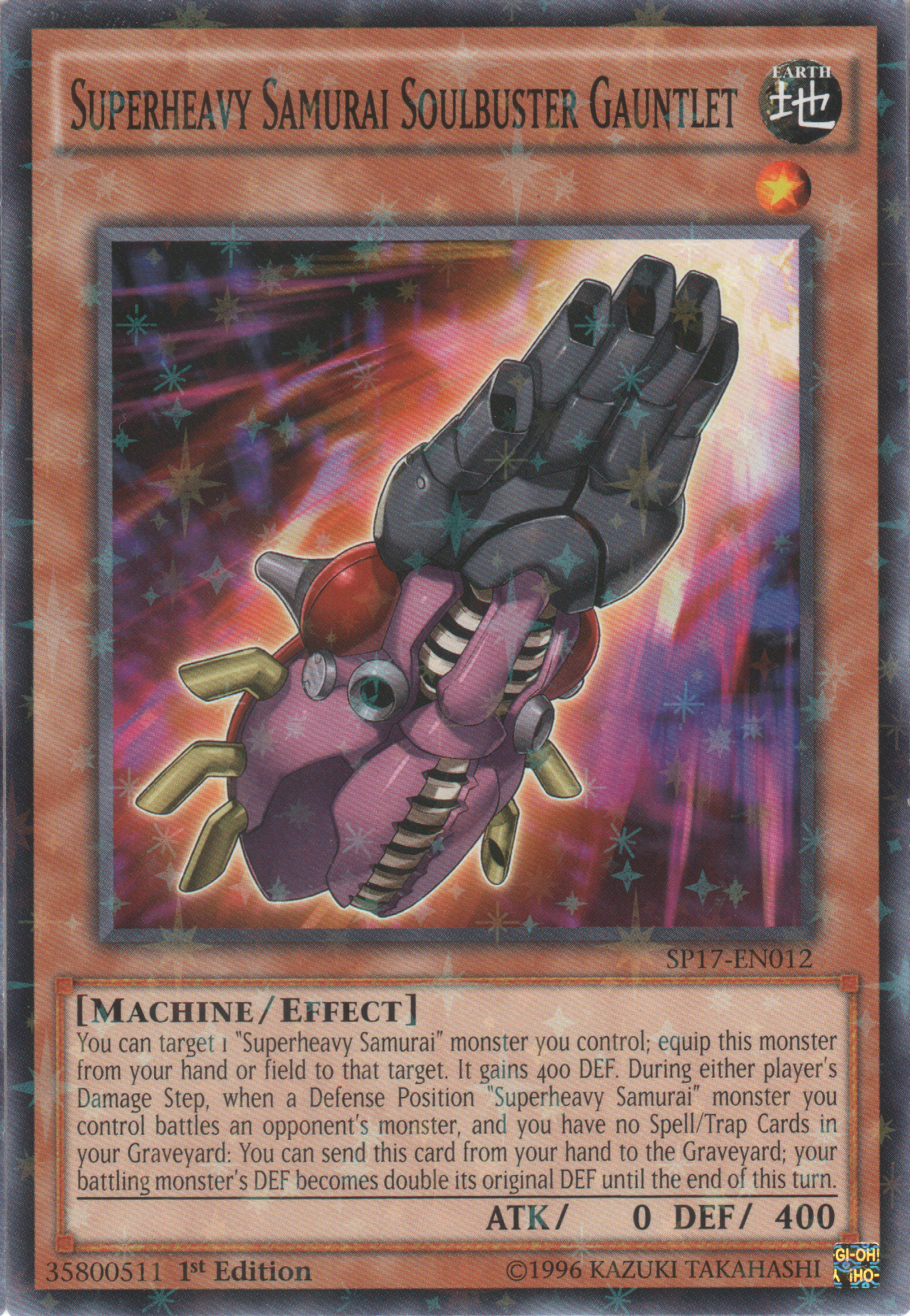 Superheavy Samurai Soulbuster Gauntlet [SP17-EN012] Starfoil Rare | Cracking-Singles