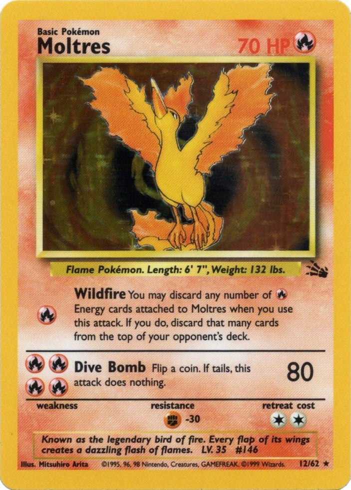 Moltres (12/62) [Fossil Unlimited] | Cracking-Singles