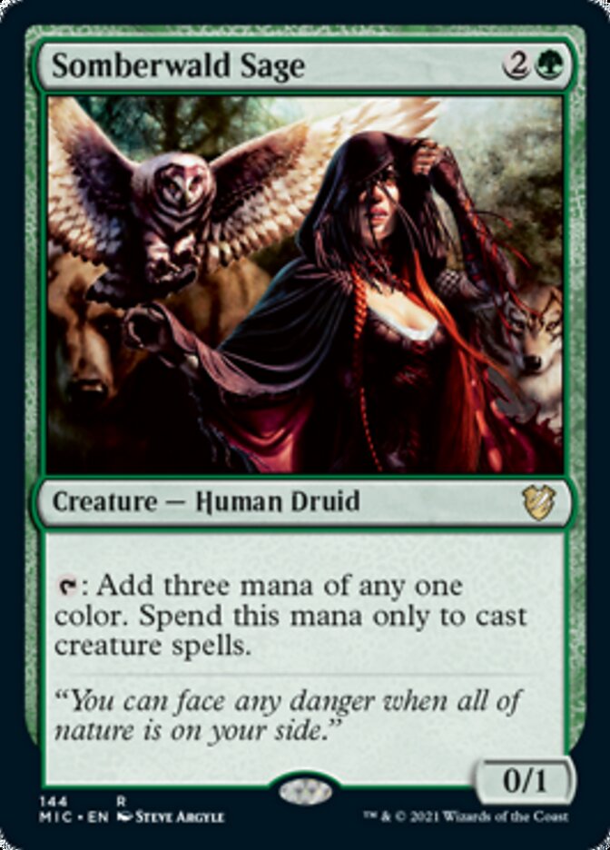 Somberwald Sage [Innistrad: Midnight Hunt Commander] | Cracking-Singles