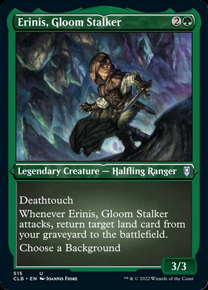 Erinis, Gloom Stalker (Foil Etched) [Commander Legends: Battle for Baldur's Gate] | Cracking-Singles