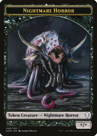Nightmare Horror Token [Dominaria Tokens] | Cracking-Singles