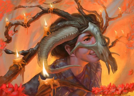 Hedgewitch's Mask Art Card [Innistrad: Midnight Hunt Art Series] | Cracking-Singles