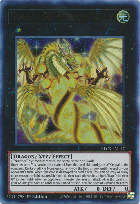 Number 100: Numeron Dragon [DLCS-EN117] Ultra Rare | Cracking-Singles