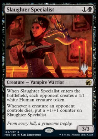 Slaughter Specialist (Promo Pack) [Innistrad: Midnight Hunt Promos] | Cracking-Singles