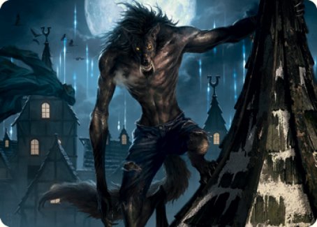 Stalking Predator Art Card [Innistrad: Midnight Hunt Art Series] | Cracking-Singles