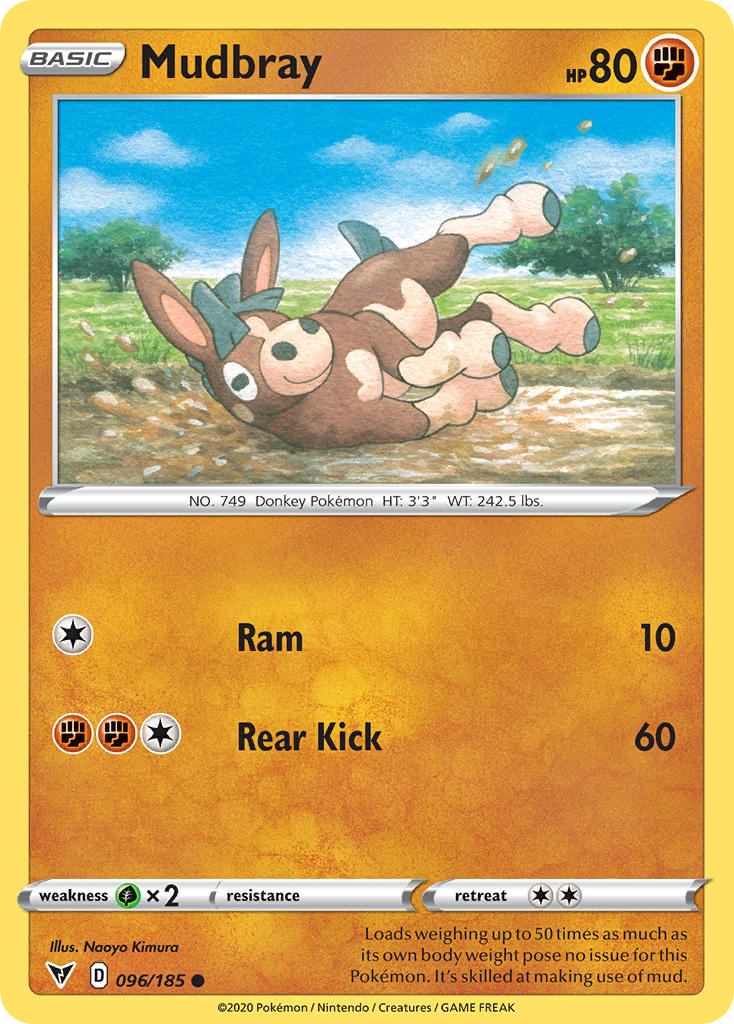 Mudbray (096/185) [Sword & Shield: Vivid Voltage] | Cracking-Singles