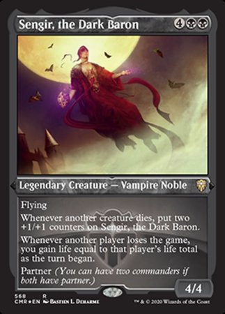 Sengir, the Dark Baron (Foil Etched) [Commander Legends] | Cracking-Singles