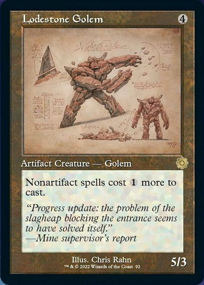 Lodestone Golem (Retro Schematic) [The Brothers' War Retro Artifacts] | Cracking-Singles