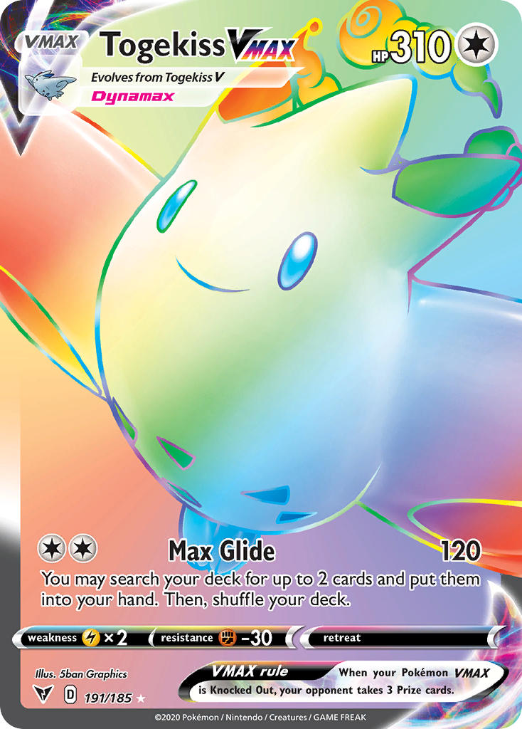 Togekiss VMAX (191/185) [Sword & Shield: Vivid Voltage] | Cracking-Singles