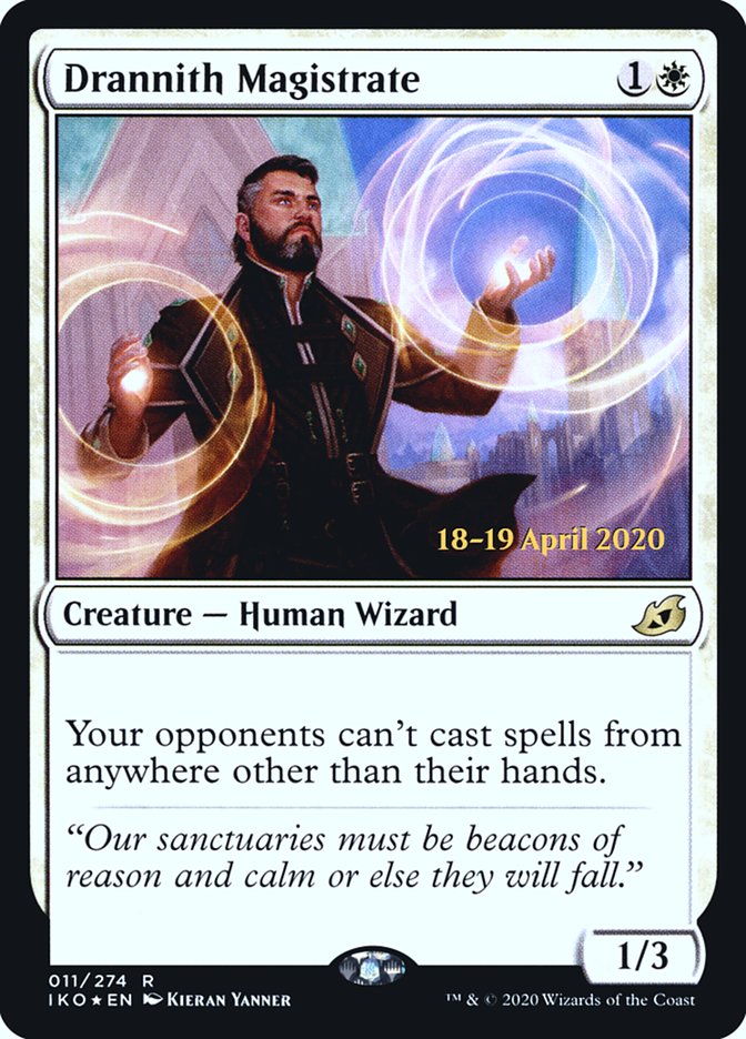 Drannith Magistrate  [Ikoria: Lair of Behemoths Prerelease Promos] | Cracking-Singles