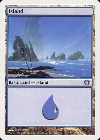 Island (336) [Eighth Edition] | Cracking-Singles
