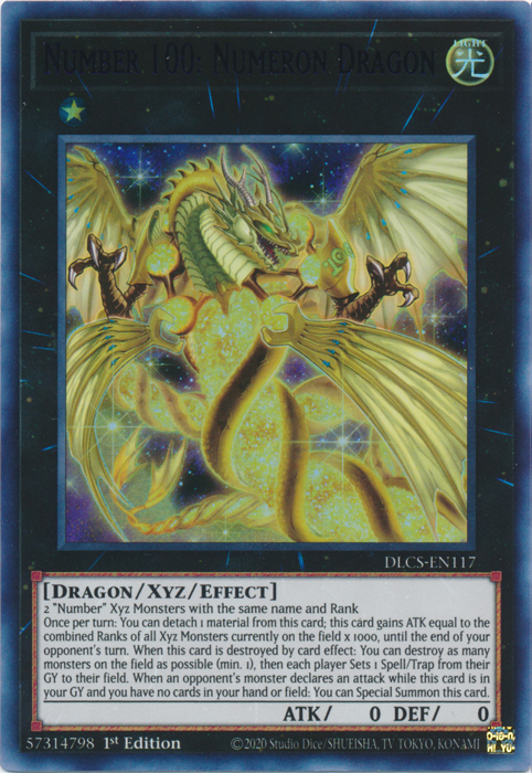 Number 100: Numeron Dragon (Purple) [DLCS-EN117] Ultra Rare | Cracking-Singles