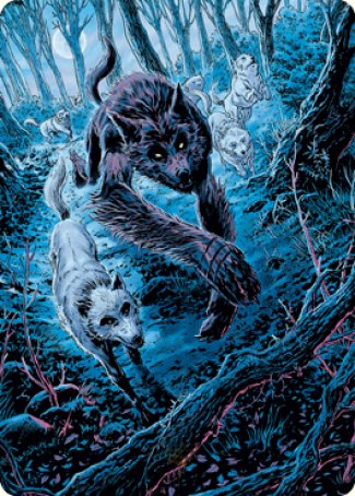 Untamed Pup Art Card [Innistrad: Midnight Hunt Art Series] | Cracking-Singles
