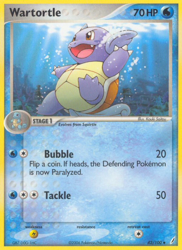 Wartortle (42/100) [EX: Crystal Guardians] | Cracking-Singles