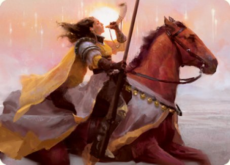Sunrise Cavalier Art Card [Innistrad: Midnight Hunt Art Series] | Cracking-Singles