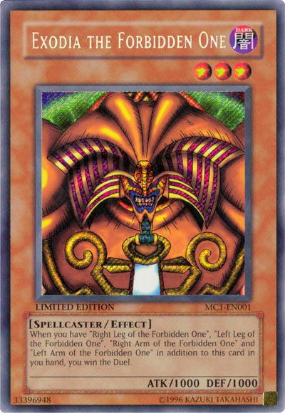 Exodia the Forbidden One [MC1-EN001] Secret Rare | Cracking-Singles