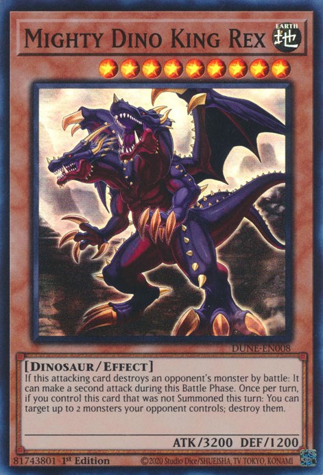 Mighty Dino King Rex [DUNE-EN008] Super Rare | Cracking-Singles