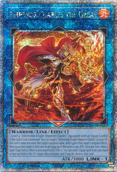 Emperor Charles the Great [DUNE-EN048] Quarter Century Secret Rare | Cracking-Singles