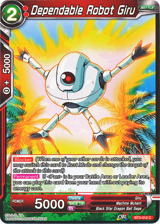 Dependable Robot Giru [BT3-012] | Cracking-Singles