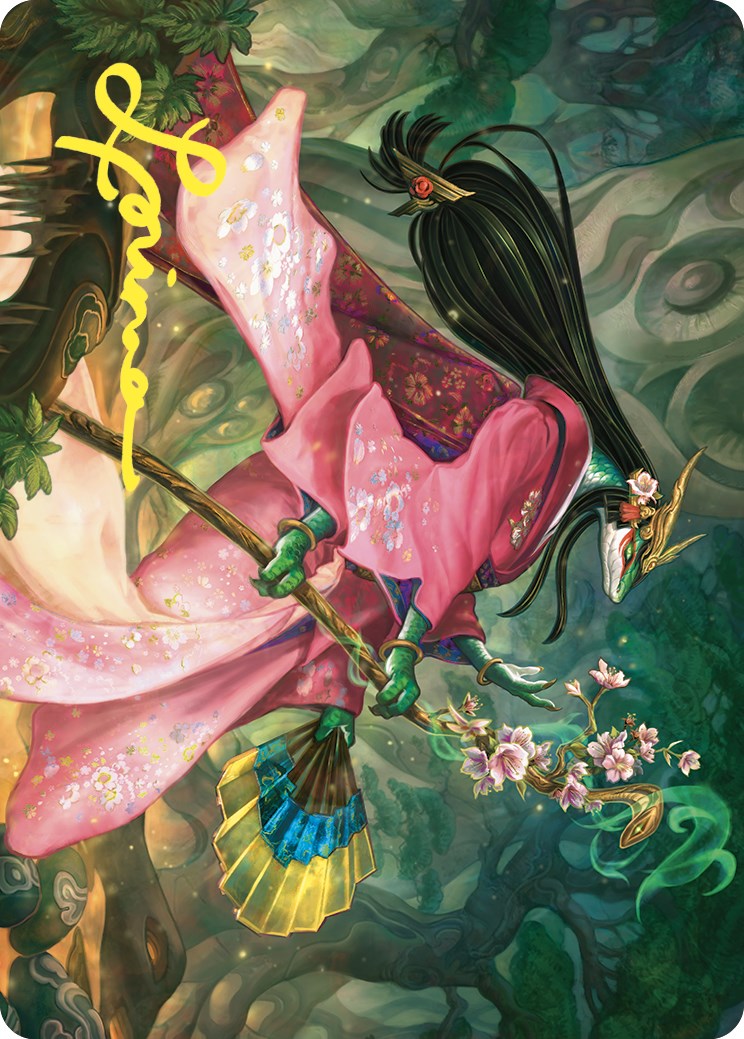 Sakiko, Mother of Summer Art Card (Gold-Stamped Signature) [Commander Masters Art Series] | Cracking-Singles