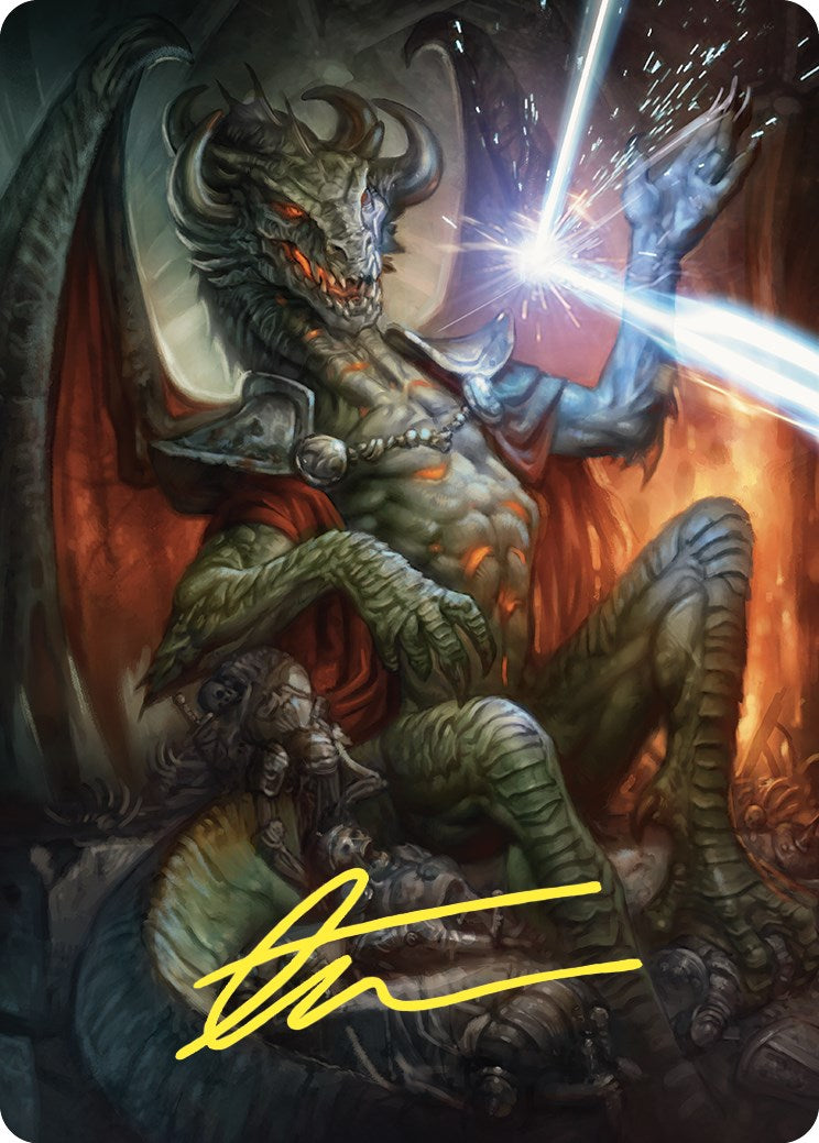 Deflecting Swat Art Card (Gold-Stamped Signature) [Commander Masters Art Series] | Cracking-Singles