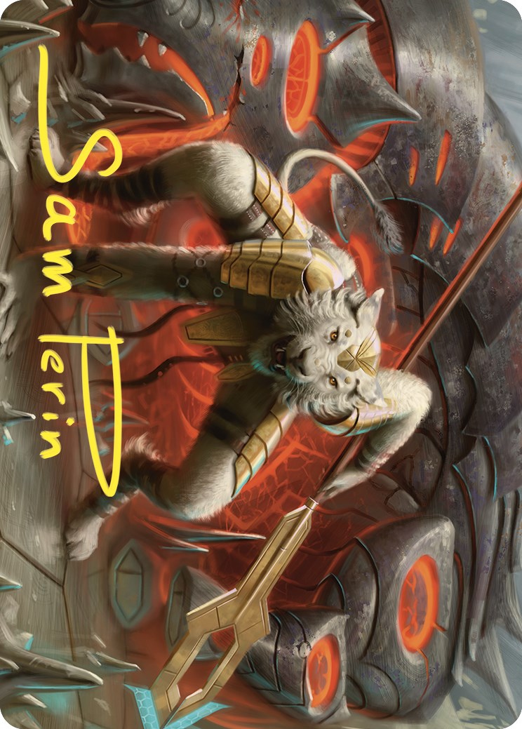 Sunspear Shikari Art Card (Gold-Stamped Signature) [Commander Masters Art Series] | Cracking-Singles