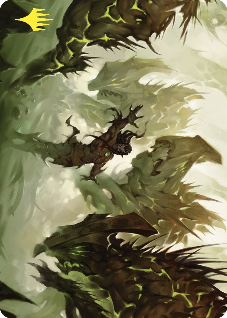 Ezuri's Predation Art Card (Gold-Stamped) [Commander Masters Art Series] | Cracking-Singles
