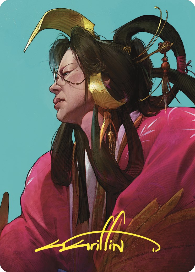Azami, Lady of Scrolls Art Card (Gold-Stamped Signature) [Commander Masters Art Series] | Cracking-Singles