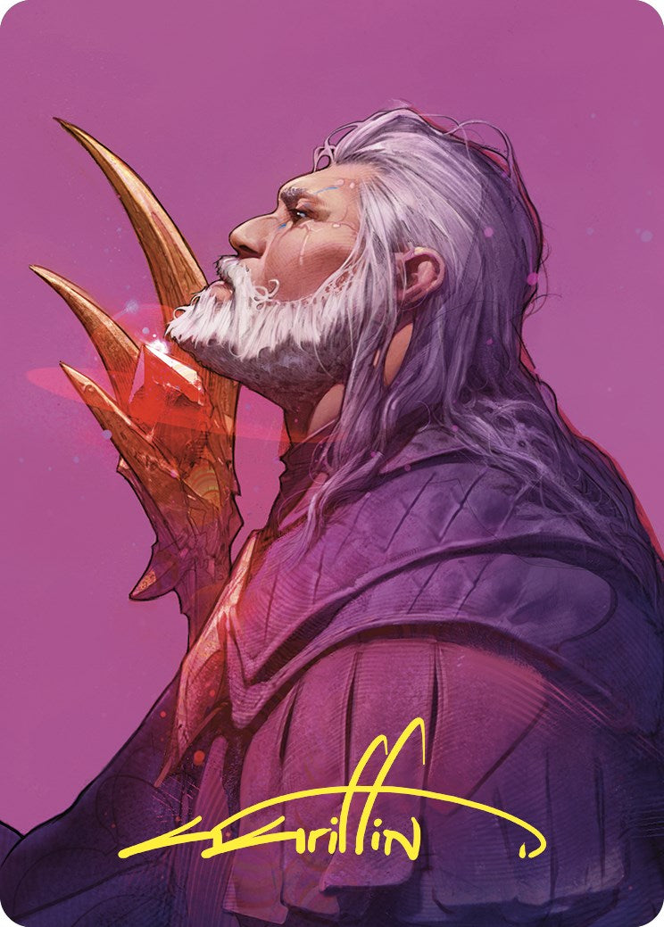 Urza, Lord High Artificer Art Card (Gold-Stamped Signature) [Commander Masters Art Series] | Cracking-Singles