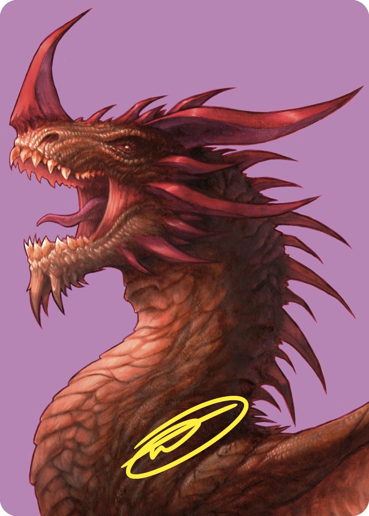 The Ur-Dragon Art Card (Gold-Stamped Signature) [Commander Masters Art Series] | Cracking-Singles