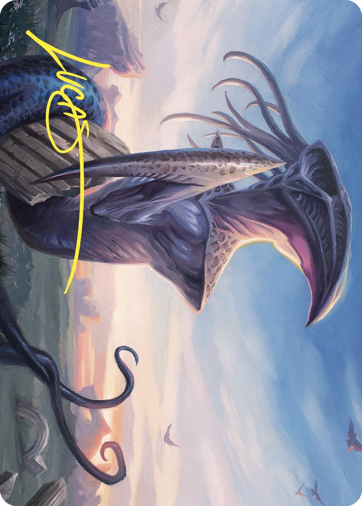 Sentinel Sliver Art Card (Gold-Stamped Signature) [Commander Masters Art Series] | Cracking-Singles