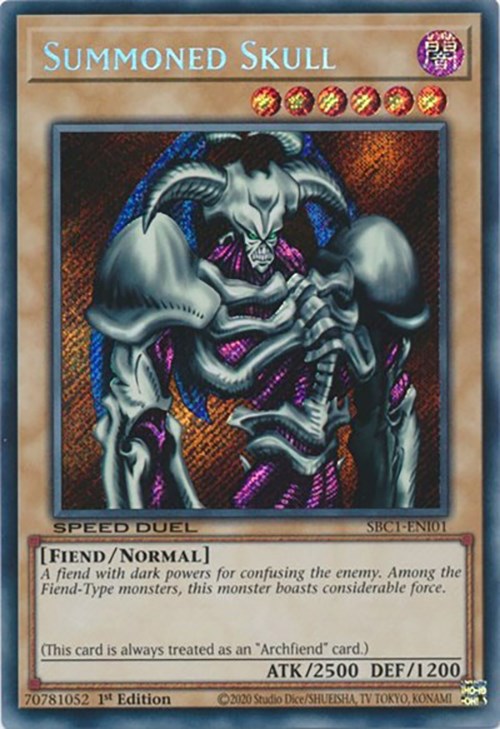 Summoned Skull [SBC1-ENI01] Secret Rare | Cracking-Singles