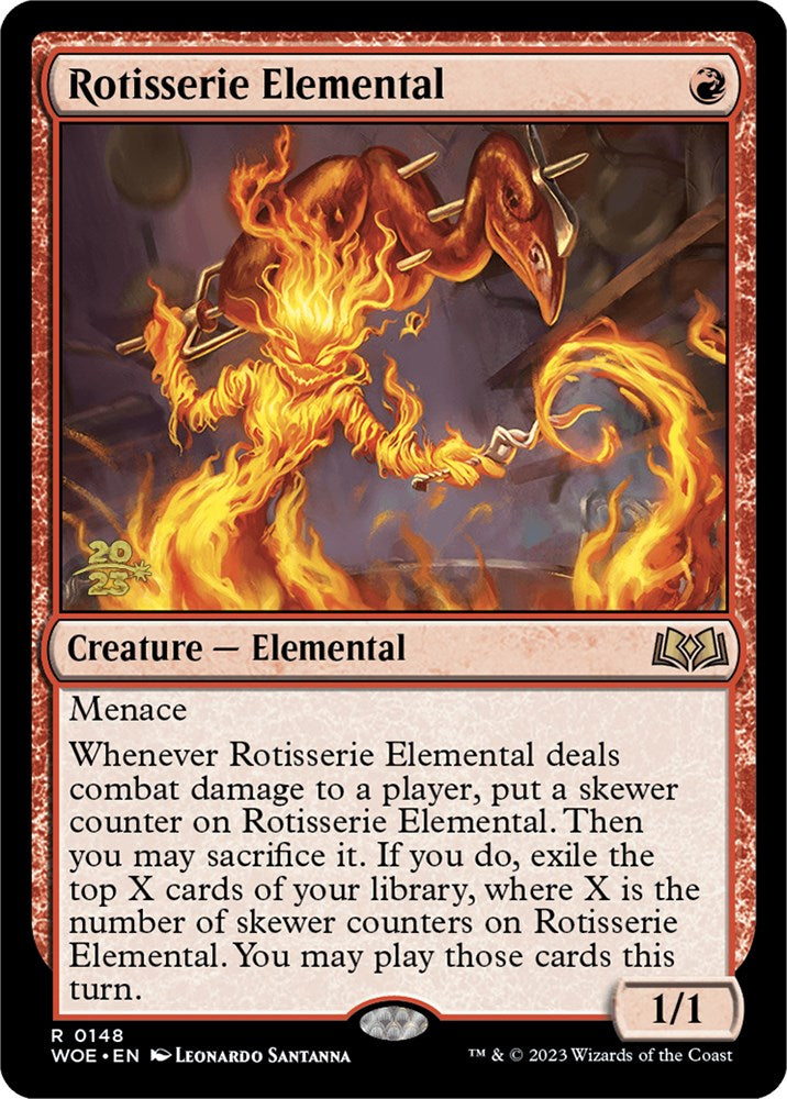 Rotisserie Elemental [Wilds of Eldraine Prerelease Promos] | Cracking-Singles