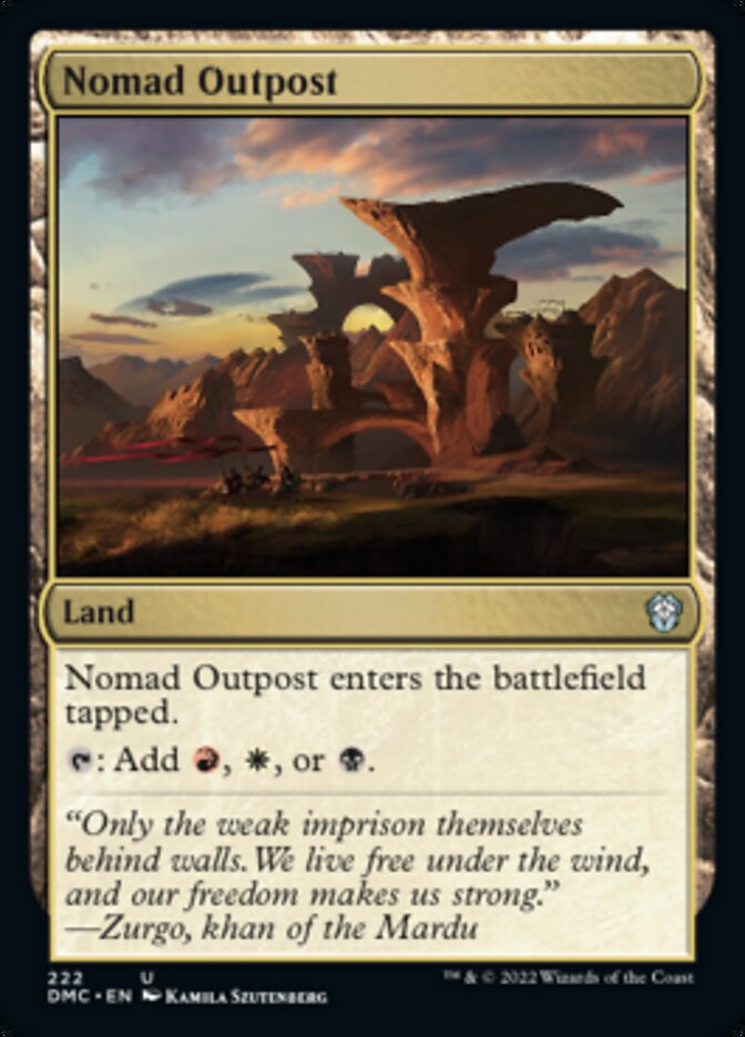 Nomad Outpost [Dominaria United Commander] | Cracking-Singles