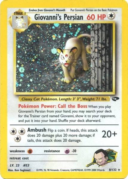 Giovanni's Persian (8/132) [Gym Challenge Unlimited] | Cracking-Singles