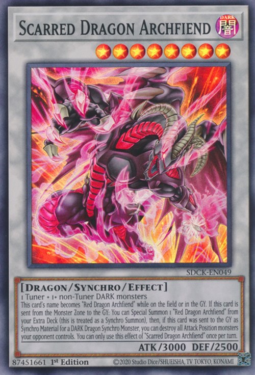 Scarred Dragon Archfiend [SDCK-EN049] Super Rare | Cracking-Singles