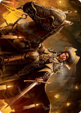 Seasoned Cathar Art Card (Gold-Stamped Signature) [Innistrad: Midnight Hunt Art Series] | Cracking-Singles