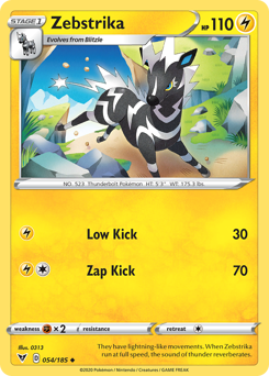 Zebstrika (054/185) [Sword & Shield: Vivid Voltage] | Cracking-Singles