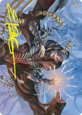 Valentin, Dean of the Vein Art Card (Gold-Stamped Signature) [Strixhaven: School of Mages Art Series] | Cracking-Singles