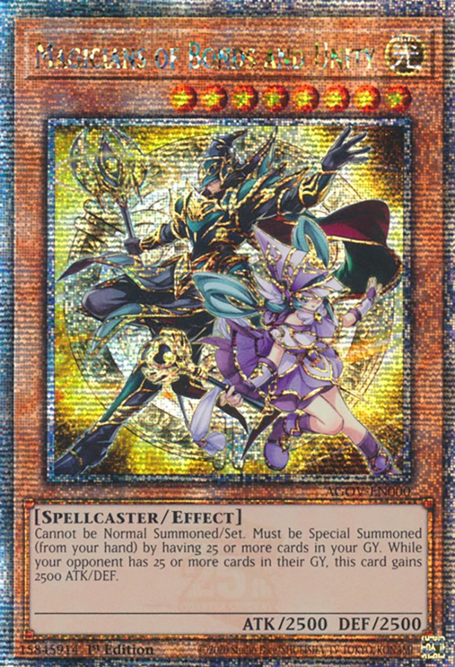 Magicians of Bonds and Unity (Quarter Century Secret Rare) [AGOV-EN000] Quarter Century Secret Rare | Cracking-Singles