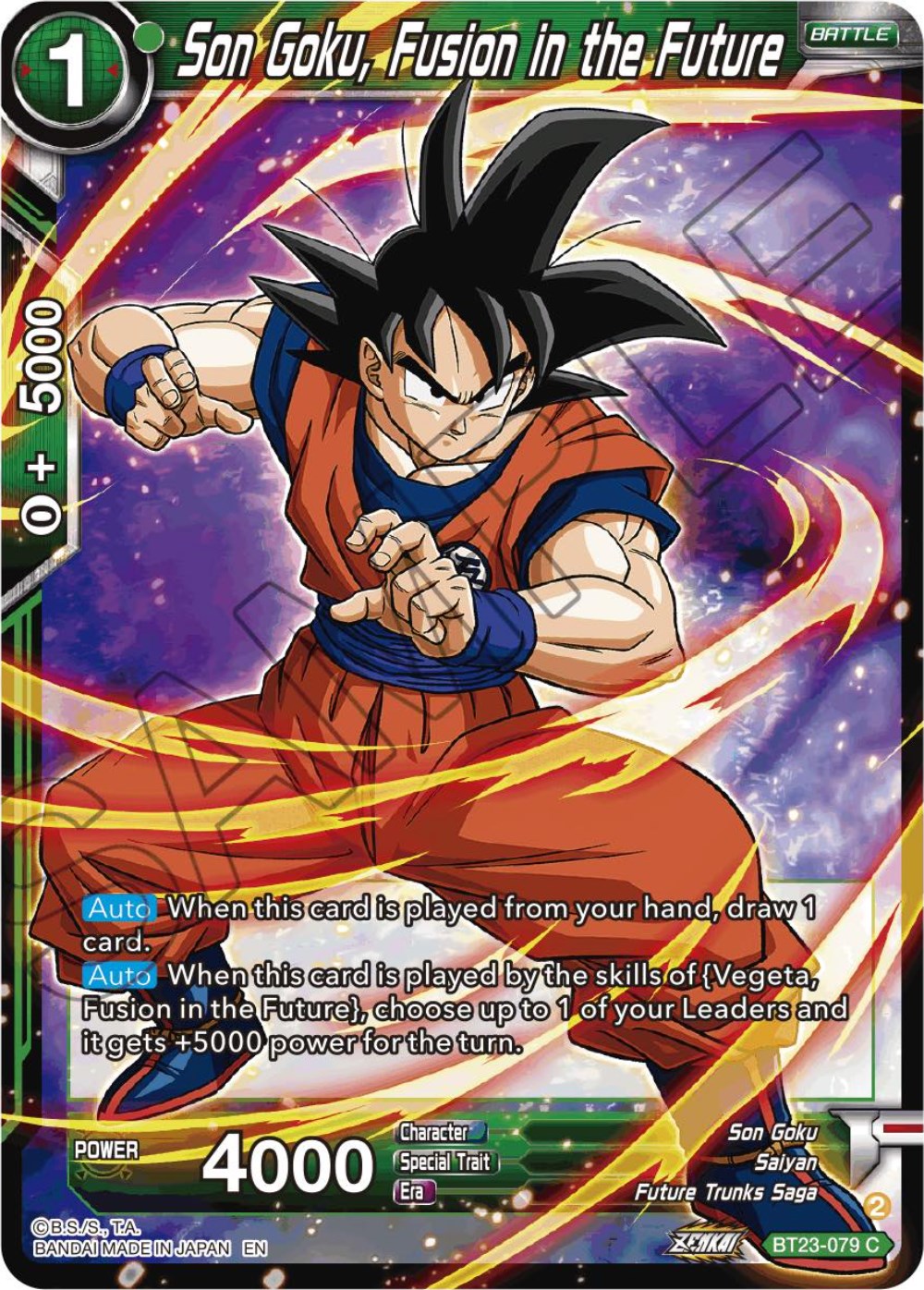 Son Goku, Fusion in the Future (BT23-079) [Perfect Combination] | Cracking-Singles