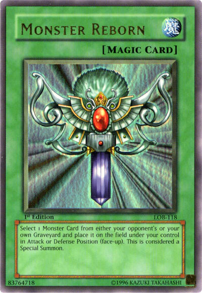 Monster Reborn [LOB-118] Ultra Rare | Cracking-Singles